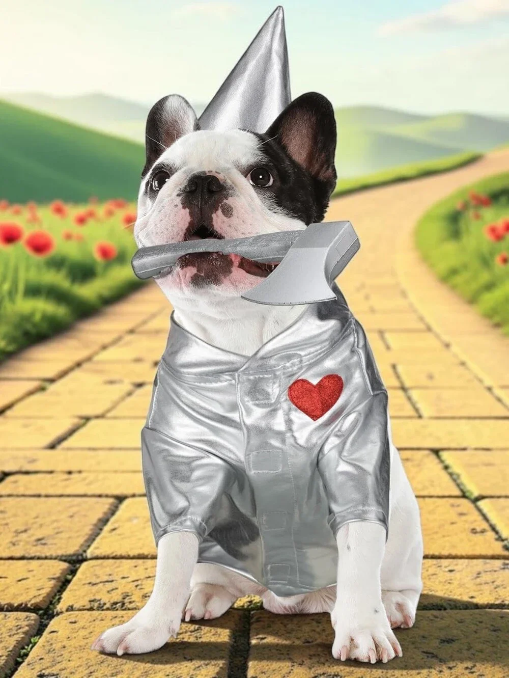 Pet Wizard Of Oz Tinman Inspired Costume, S